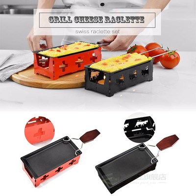 Grill Cheese Raclette Set Non-stick Griller Mini BBQ Cheese