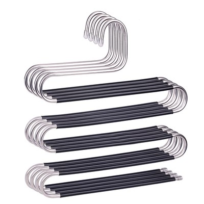 Five S- Layers Trouser Hanger Hangers Space-Saving Clothes
