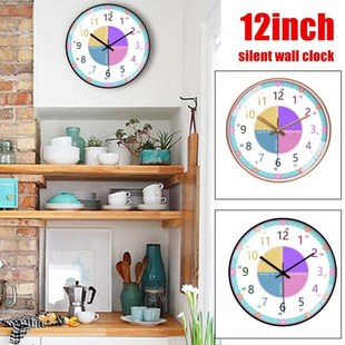 12Inch Baby Education Learning Wall Clock Living Room Childr