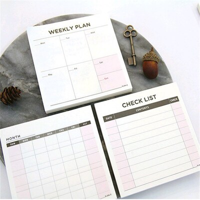 1 * Plan  (60 Pages) Kawaii agenda notebooks notepad agendas