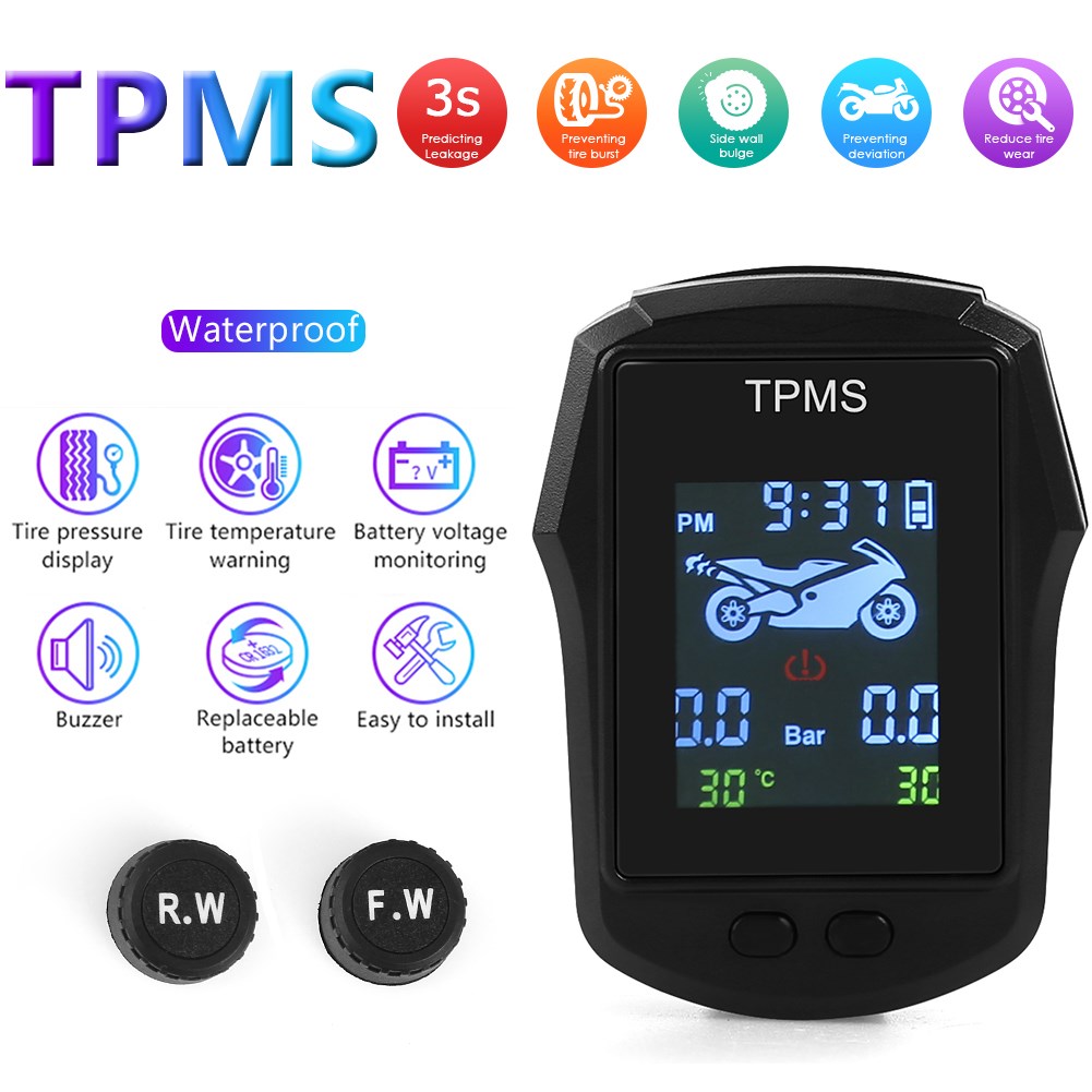 Motorcycle TPMS External Sensor Electric Bike Motor Time Tir