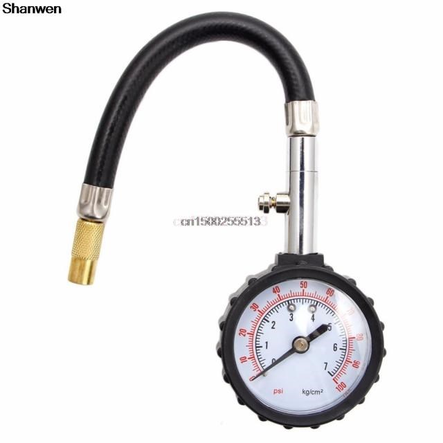 Car Truck Auto Motor Tyre Tire Air Pressure Gauge Dial Meter