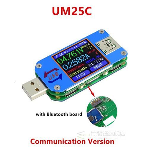 RD UM25 UM25C Voltage Tester USB 2.0 Bluetooth Meter Type C