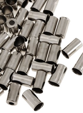 100 Pieces Bicycle Cycling Brake Cable End Cap Silver Alumin