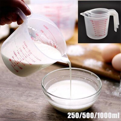 250/500/1000ML Plastic Measuring Cup Jug Pour Spout Surface