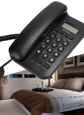 Caller Identification Landline Telephone Black Classical wit