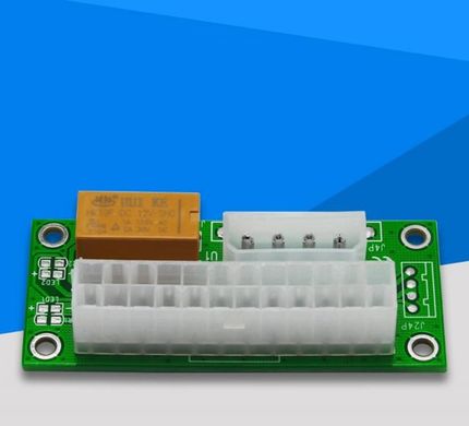 PC Desktop ATX 24Pin Dual PSU Power Supply Sync Starter Exte