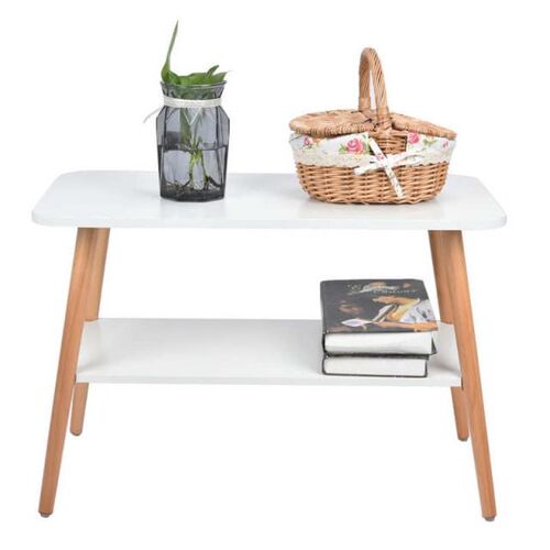 Home Modern Coffee Table Double-Deck Living Room Bedroom Sid