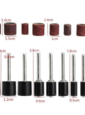 338pcs Drum Sanding Kit Sanding Bands Drums 1/2 '' 1/4 '' 3/