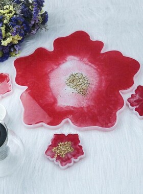 Flowers Shape Coaster Series Silicone Mold Epoxy Resin Ins T
