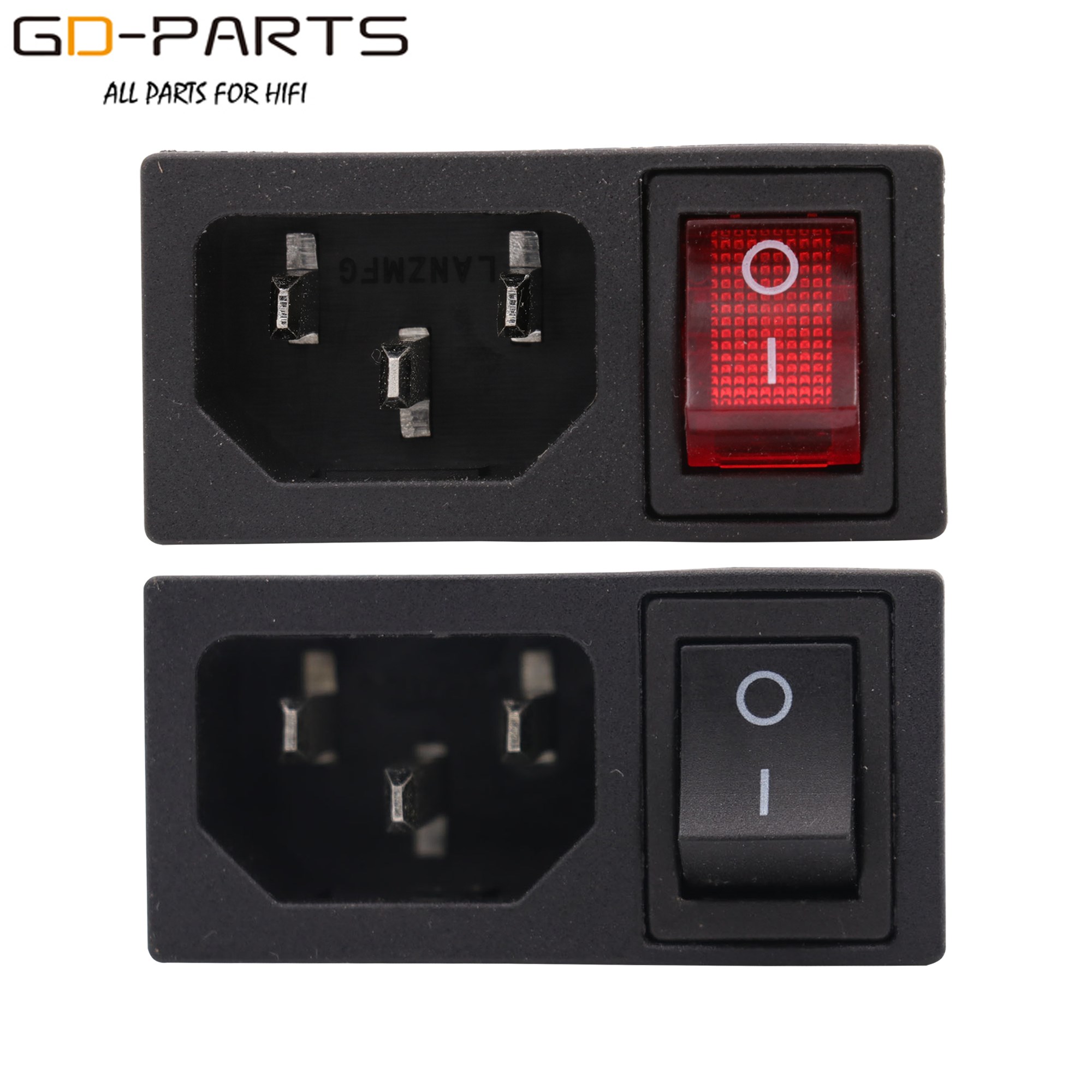 1PC Mains AC Power Cord Inlet Power Receptacle Power socket