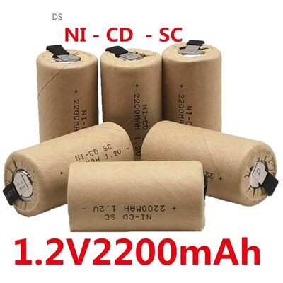 SC Nicd Batteries 1.2v 2200mah Sub C Ni-Cd Rechargeable Batt