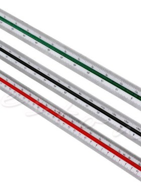 300mm Triangular Metric Scale Draughtsmens Ruler For Enginee