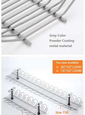 Cable Management Tray Wire Basket Cord Storage Organizer Und