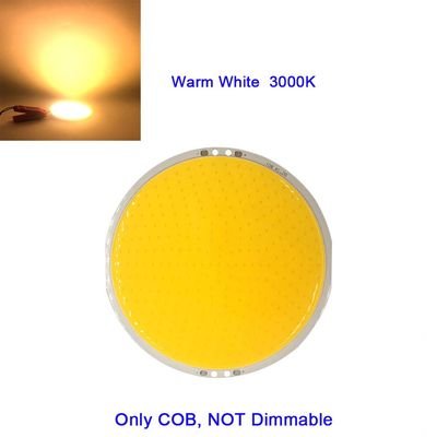 108mm Round Panel LED Lamp 12V DC COB Light 50W 6000LM with