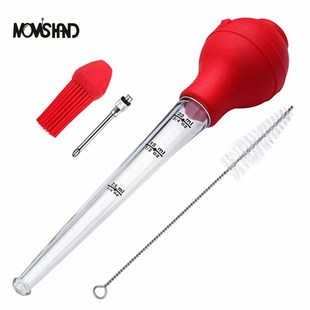 Turkey Baster Silicone Bulb Including Meat Marinade Injector