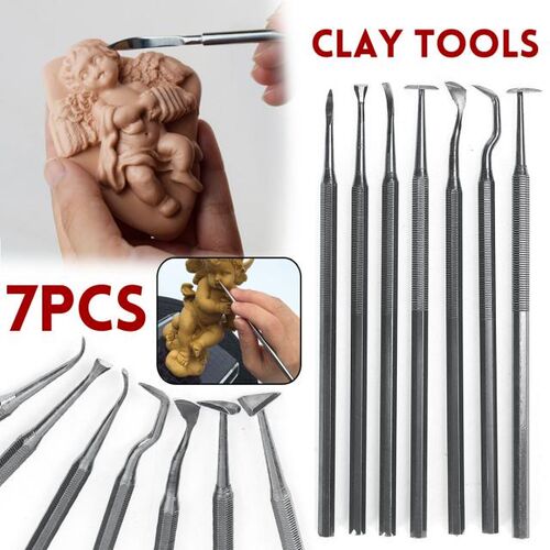 7pcs Clay Sculpting Kit Sculpt Smoothing Wax Carving Pottery