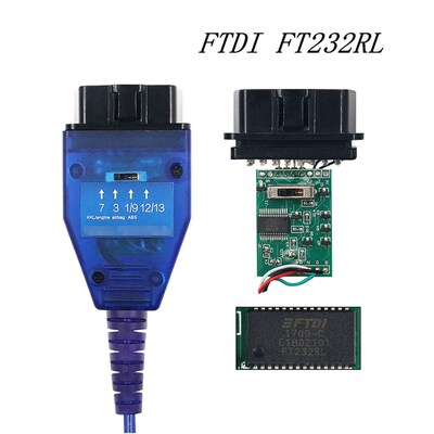 OBD2 VAG KKL Car Diagnostic Cable For Fiat FTDI FT232RL Chip