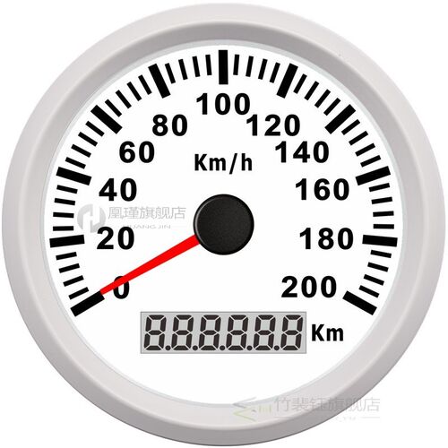 New 85mm GPS Speedometer 200kmh Speed Gauge Odometer ATV TV