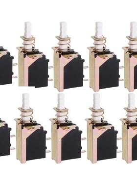 10 Pcs Latching SPST Push Button Power 2Pin Switch SW-3 Swit