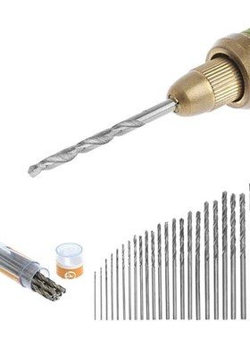 10 Pcs Multifunction Tiny Micro HSS 0.6mm Straight Shank Twi