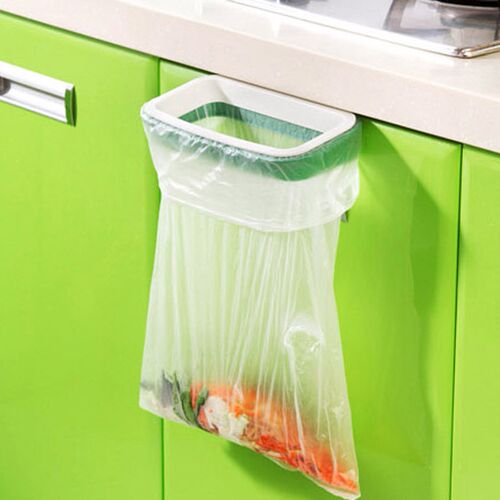 12.5*22cm Cupboard Door Back Trash Rack Storage Garbage Bag