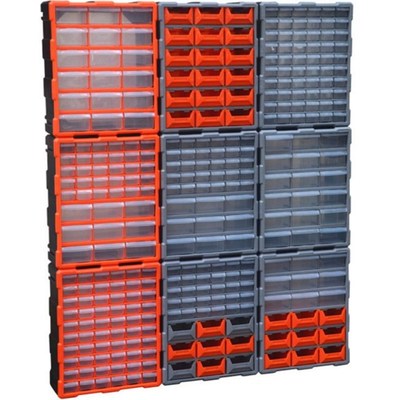Multi-grid Drawer Type Parts Box Wall-mounted Combined Compo