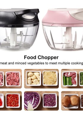 Manual Food Vegetable Chopper Compact Shredder Mincer Easy P