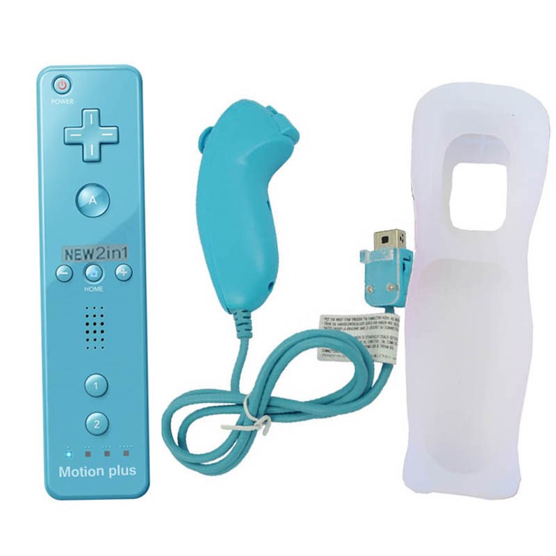 2 In 1 For Nintendo Wii Motion Plus Wireless Remote Gamepad