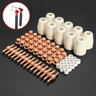 75Pcs Plasma Cutter Accessories 适用于 Cutter Torch Consumab