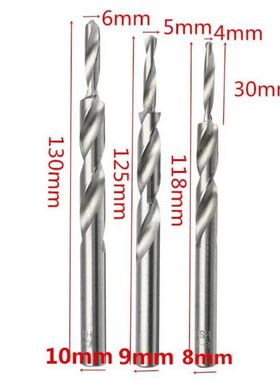 4-8/5-9/6-10mm HSS Twist Step Drill Bit 适用于 Woodworking K