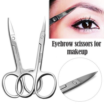Stainless Steel Manicure Scissors Cutter Eyebrow Scissor Eye