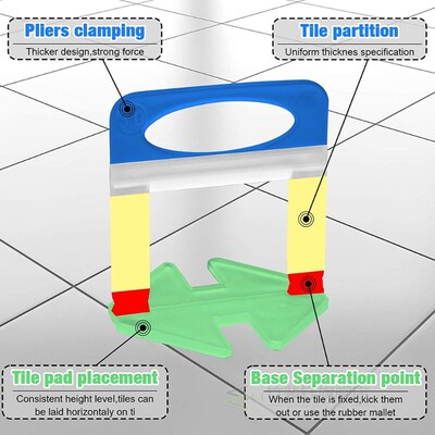 200-1000Pcs Tile Leveling System for Tile Laying 1/1.5/2/2.5