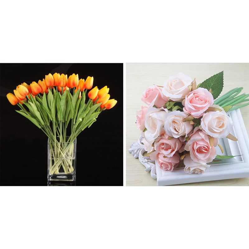 32 pcs artificial flowers home decoration wedding party deco