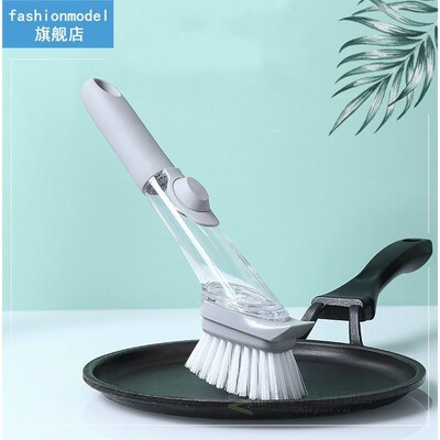 Long Handle Pot Brush Dish Bowl Washing Cleaning Brush Soap