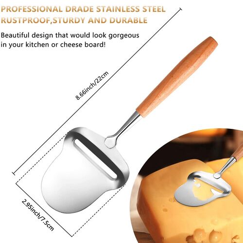 2 Pieces Cheese Slicer Spatula Plane Cheese Planer Ham Shave