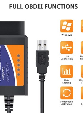 ELM327 OBDII USB Adapter Scanner Diagnostic Scan Tool for Ca