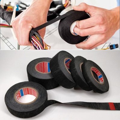 15 Meter Coroplast Adhesive Cloth Tape For Cable Velvet Wiri