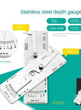 Welding Gauge Gage Weld Biting Edge Undercut Height Depth In