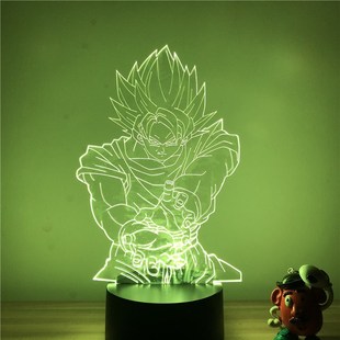 3D LED Night Light Dragon Ball Z Vegeta Super Action Figure