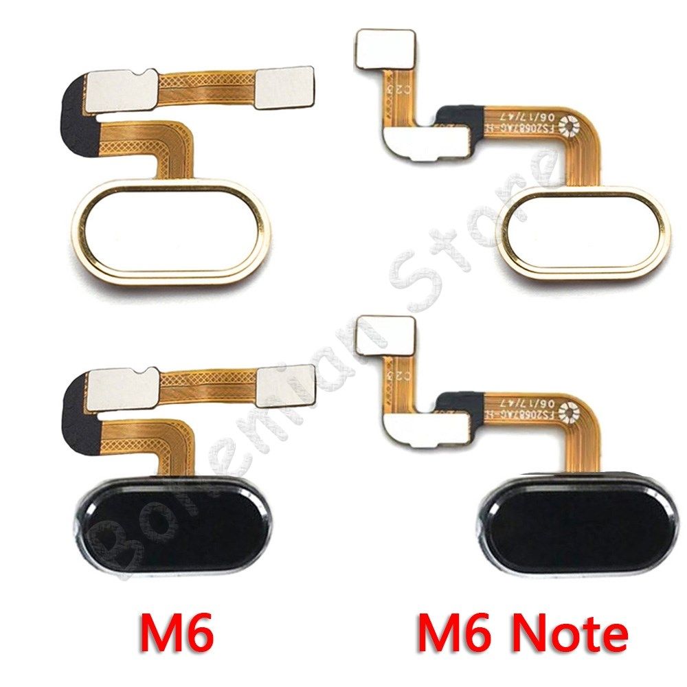 back home button print flex cable  meizu m6 note home back b
