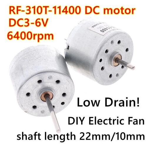 RF-310T-11400 Mini Motor DC 3-6V 6400rpm Micro Low Drain DC