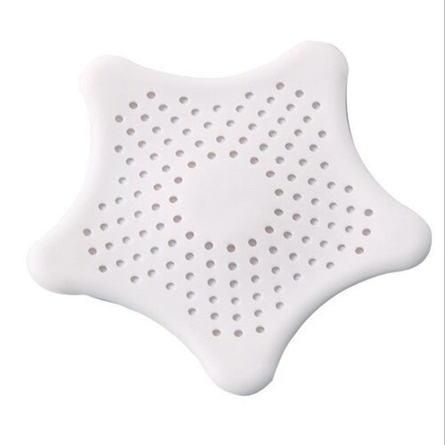 3 Color Five-pointed Star PVC Filter Kitchen Bath Sewer Sink