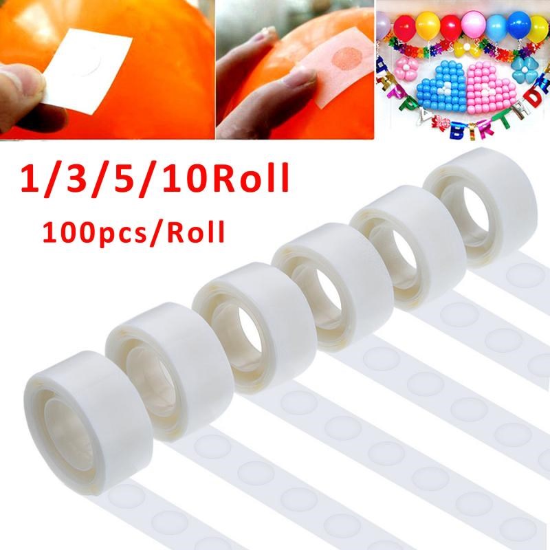 100pcs/roll Super Sticky Balloon Decoration Balloons Glue Do