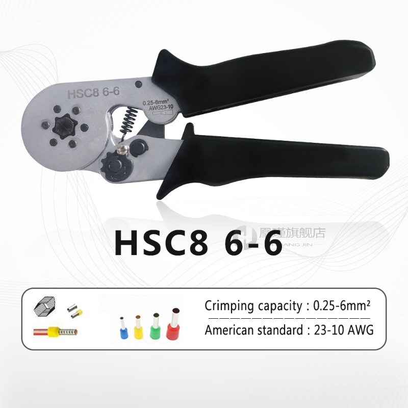 HSC8 6-4A HSC8 6-6 Tubular Terminal Crimping Tools Mini Elec