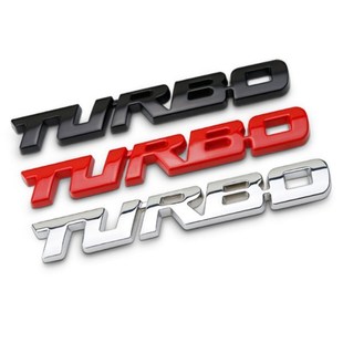 TURBO Metal Car Sticker Badge Adhesive Auto Decal Tailgate E