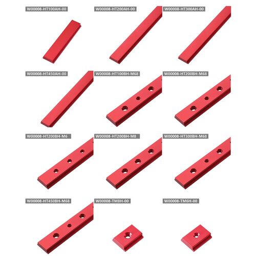 Aluminum M6/M8 T track Slot Slider Sliding Bar For 30 Type T