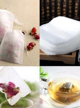 100Pcs/Lot Teabags 5 x 7CM Empty Scented Tea Bags With Strin