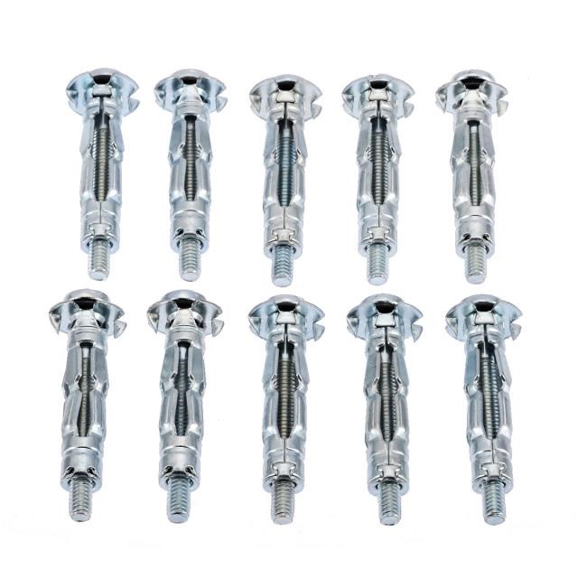 10pcs M4X32 Bolt Assortment Hollow Wall Anchors Screws 适用