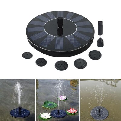 2020 Solar Water Pump Fountain Floating Outdoor Pool Circula
